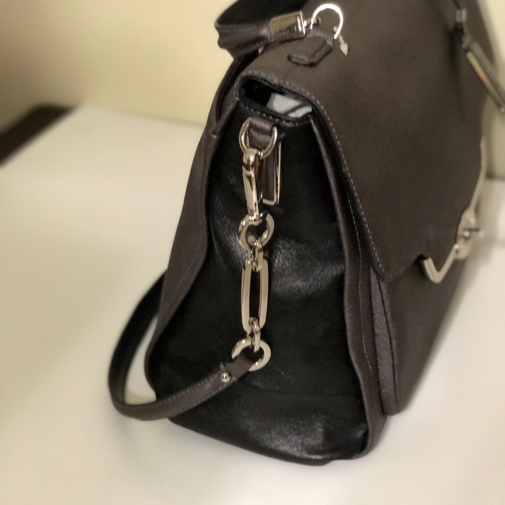 Coach Madison Saffiano Leather Flap Satchel - Picture 2 of 3